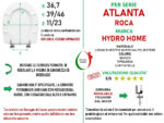 Copriwater Atlanta Roca legno rivestito in resina poliestere bianco - immagine 2