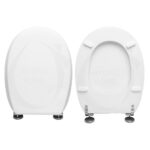 Copriwater Tissi Catalano legno rivestito in resina poliestere bianco