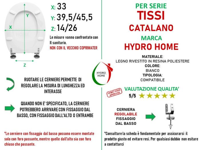 Copriwater Tissi Catalano legno rivestito in resina poliestere bianco - immagine 2