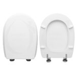 Copriwater Amica Villeroy & Boch legno rivestito in resina poliestere bianco