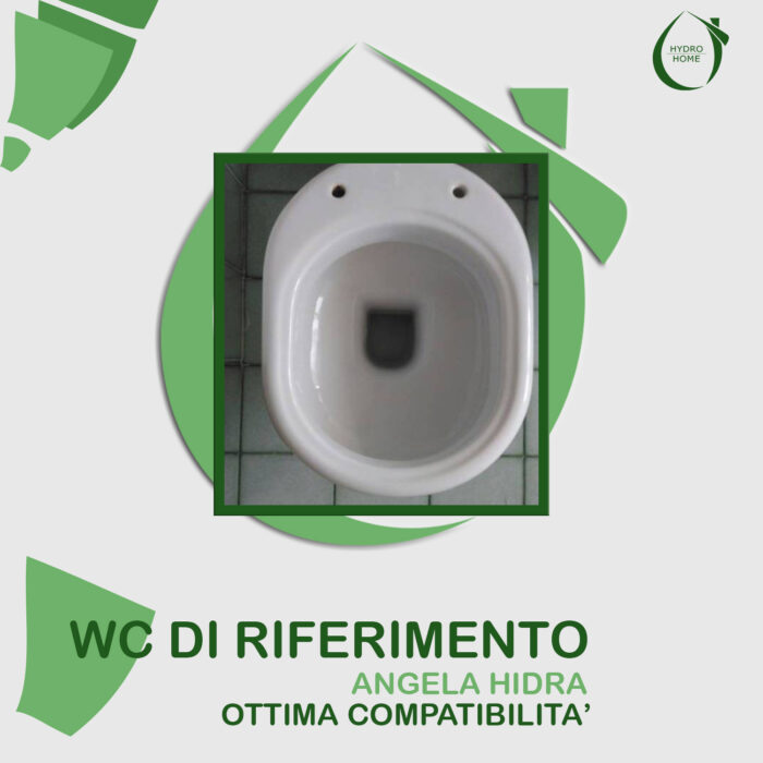 Copriwater Angela Hidra legno rivestito in resina poliestere bianco - immagine 5