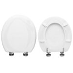 Copriwater Junior Rak legno rivestito in resina poliestere bianco