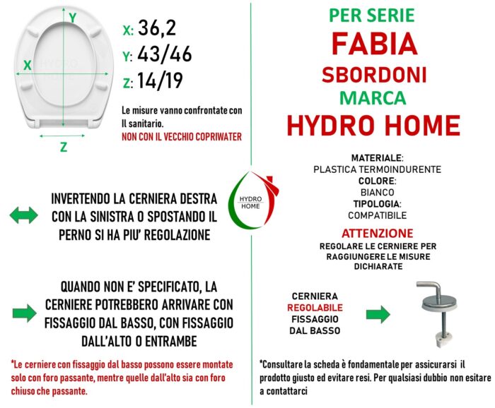 Copriwater Fabia Sbordoni termoindurente bianco - immagine 2