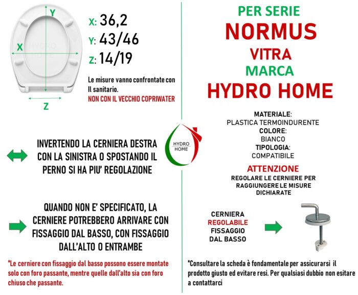 Copriwater Normus Vitra termoindurente bianco - immagine 2