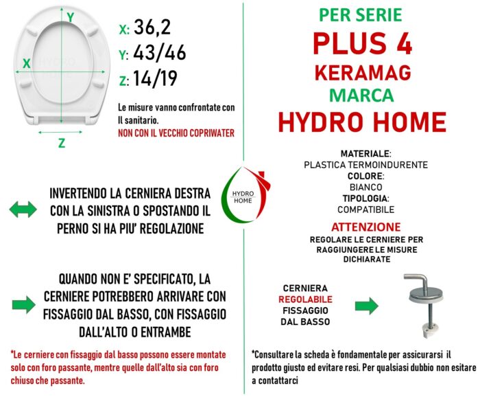 Copriwater Plus 4 Keramag termoindurente bianco - immagine 2