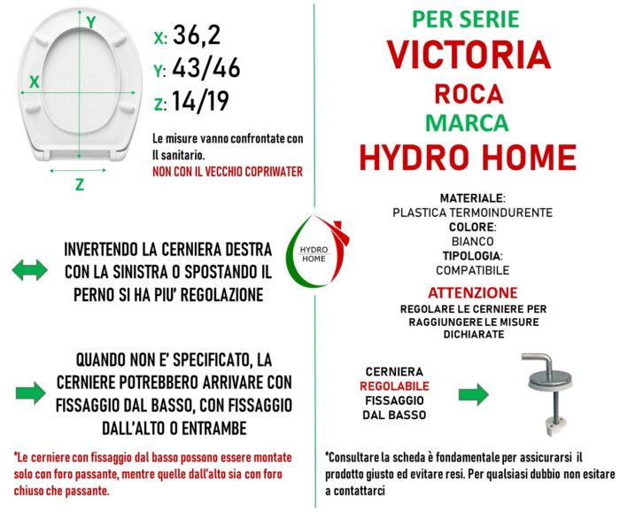 Copriwater Victoria Roca termoindurente bianco - immagine 2