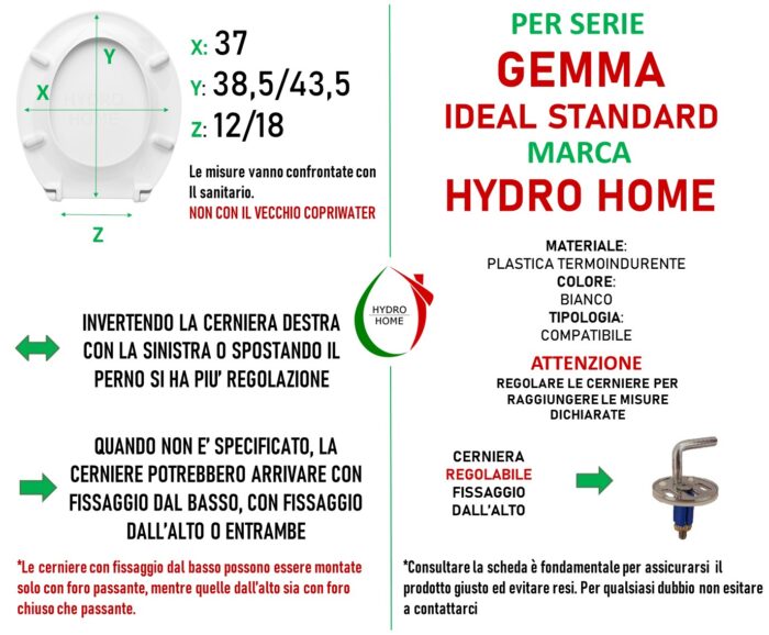 Copriwater Gemma Sospeso Scala termoindurente bianco - immagine 2