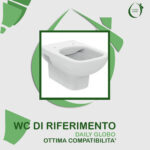 Copriwater Daily Globo legno rivestito in resina poliestere bianco - immagine 5