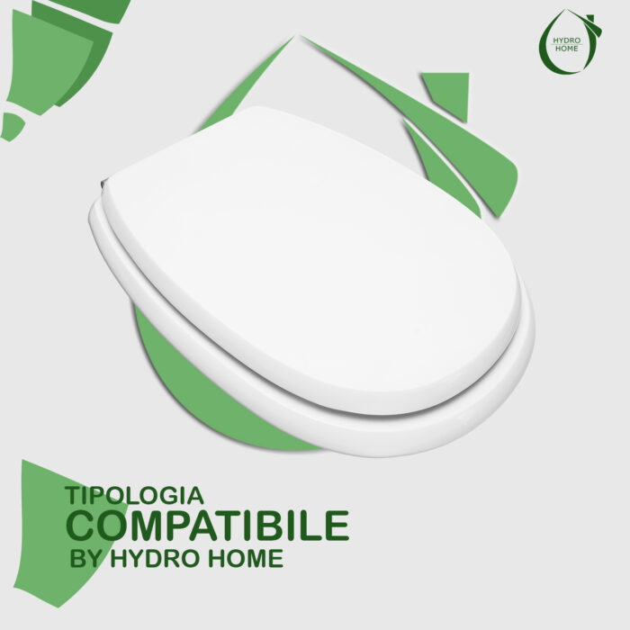 Copriwater Easy ed Easy 02 Pozzi Ginori legno rivestito in resina poliestere bianco - immagine 3