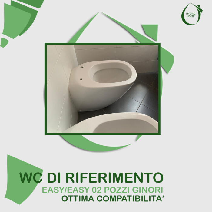 Copriwater Easy ed Easy 02 Pozzi Ginori legno rivestito in resina poliestere bianco - immagine 5