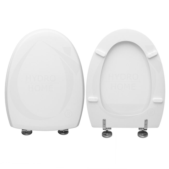 Copriwater Fenice Cesame legno rivestito in resina poliestere bianco - immagine 1
