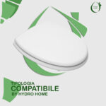 Copriwater Fenice Cesame legno rivestito in resina poliestere bianco - immagine 3