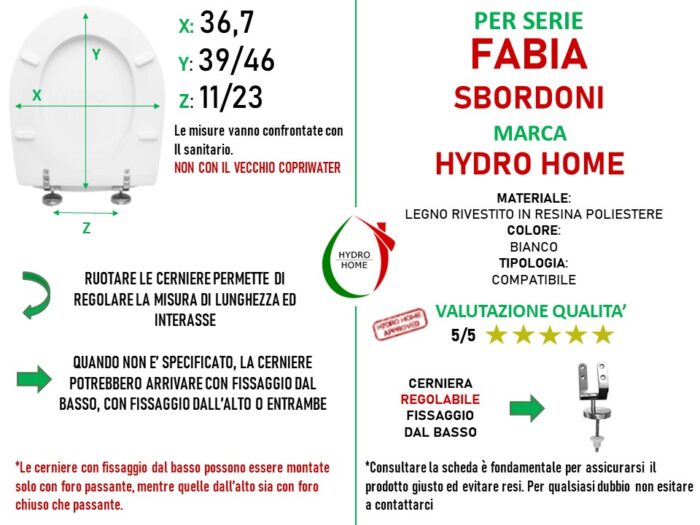 Copriwater Fabia Sbordoni legno rivestito in resina poliestere bianco - immagine 2