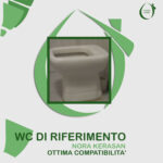 Copriwater Nora Kerasan legno rivestito in resina poliestere bianco - immagine 5