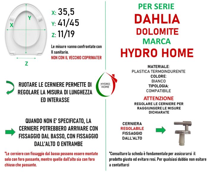 Copriwater Dahlia Dolomite termoindurente avvolgente bianco - immagine 2