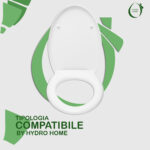 Copriwater Dahlia Dolomite termoindurente avvolgente bianco - immagine 4
