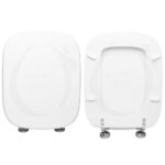 Copriwater Q3 Pozzi Ginori legno rivestito in resina poliestere bianco