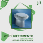 Copriwater Rio Dolomite legno rivestito in resina poliestere bianco - immagine 5