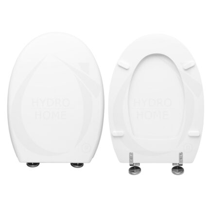 Copriwater Ronda Globo legno rivestito in resina poliestere bianco