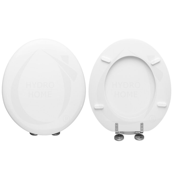 Copriwater Sculture 2 Hatria legno rivestito in resina poliestere bianco - immagine 1
