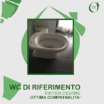 Copriwater Sintesi Cesame legno rivestito in resina poliestere bianco - immagine 5