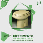 Copriwater Square Pozzi Ginori legno rivestito in resina poliestere Champagne - immagine 5