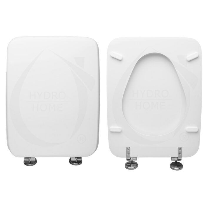 Copriwater Velara Ideal Standard legno rivestito in resina poliestere bianco - immagine 1