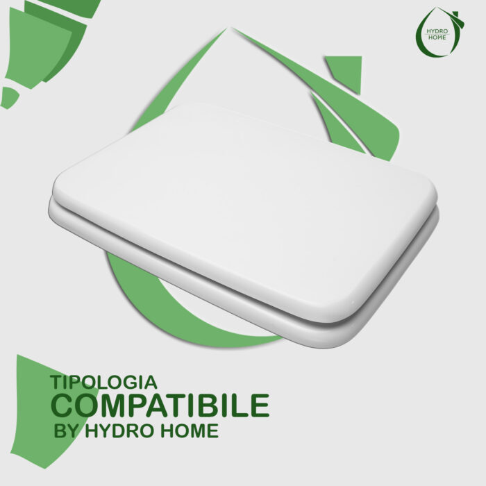 Copriwater Velara Ideal Standard legno rivestito in resina poliestere bianco - immagine 3