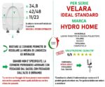 Copriwater Velara Ideal Standard legno rivestito in resina poliestere bianco - immagine 2