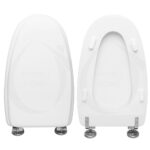 Copriwater XL Ideal Standard legno rivestito in resina poliestere bianco come originale