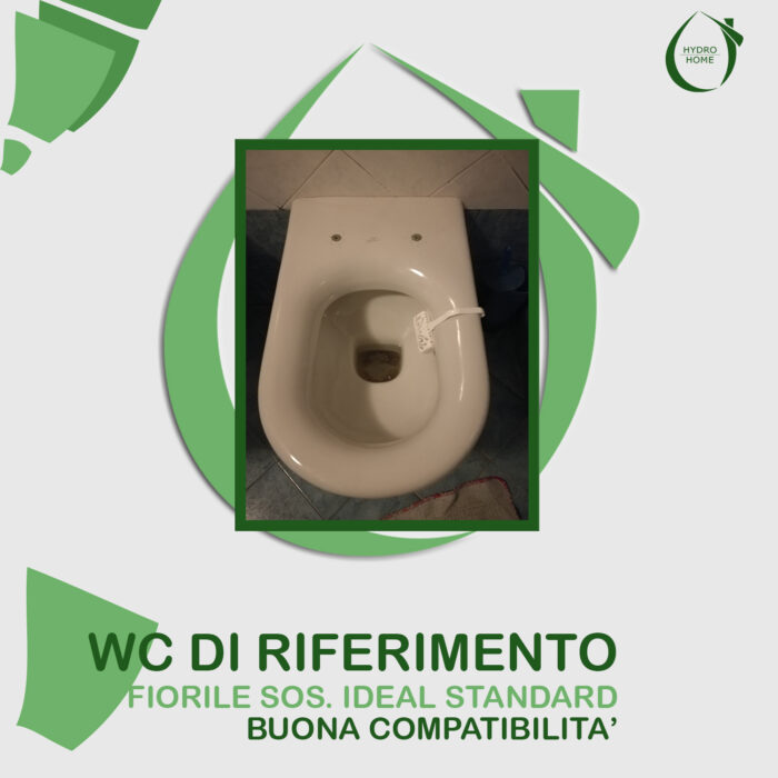 Copriwater Fiorile Sospeso Ideal Standard termoindurente bianco - immagine 5