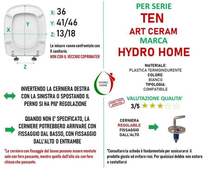 Copriwater Tonic 2 Ideal Standard termoindurente bianco - immagine 2