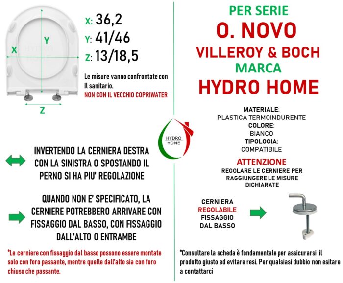 Copriwater Slim O. Novo Villeroy & Boch termoindurente bianco - immagine 2