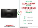 Placca esterna Acquastop Nero Opaco per cassetta incasso Faismilani - immagine 2