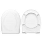 Copriwater HH018 fissaggio dal basso compatibile con vari modelli termoindurente bianco