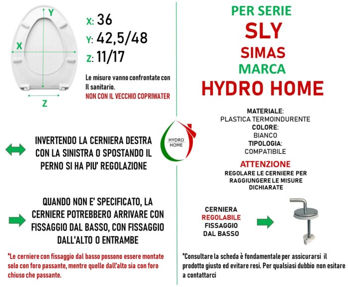 Copriwater Sly Simas termoindurente bianco - immagine 2