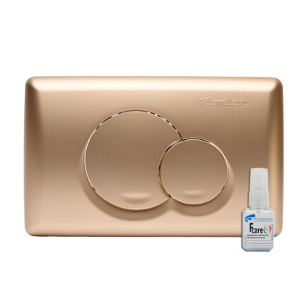 Placca esterna Doppio Tasto Due-P Oro Rosa Opaco per cassetta incasso Faismilani