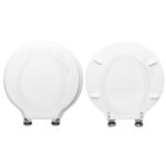 Copriwater Starck 1 Duravit legno rivestito in resina poliestere bianco