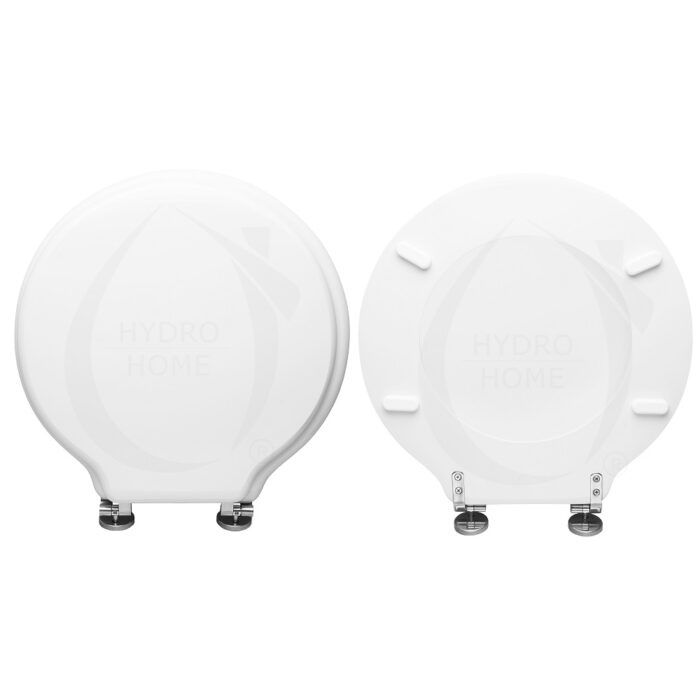 Copriwater Starck 1 Duravit legno rivestito in resina poliestere bianco - immagine 1