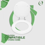 Copriwater Starck 1 Duravit legno rivestito in resina poliestere bianco - immagine 4