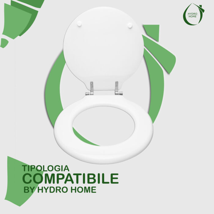 Copriwater Starck 1 Duravit legno rivestito in resina poliestere bianco - immagine 4