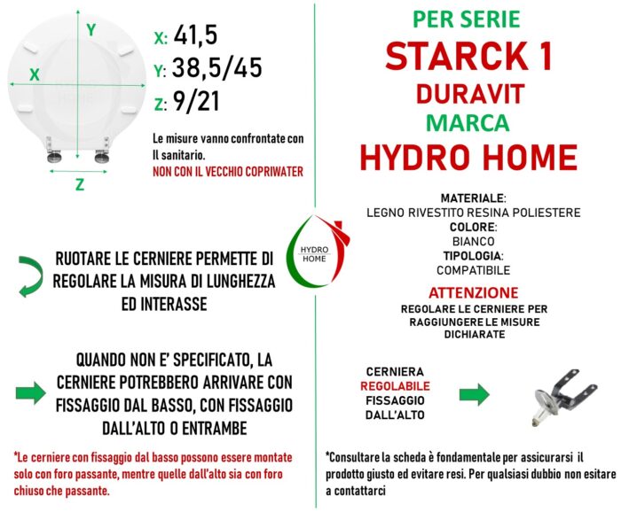 Copriwater Starck 1 Duravit legno rivestito in resina poliestere bianco - immagine 2