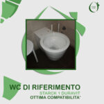 Copriwater Starck 1 Duravit legno rivestito in resina poliestere bianco - immagine 5