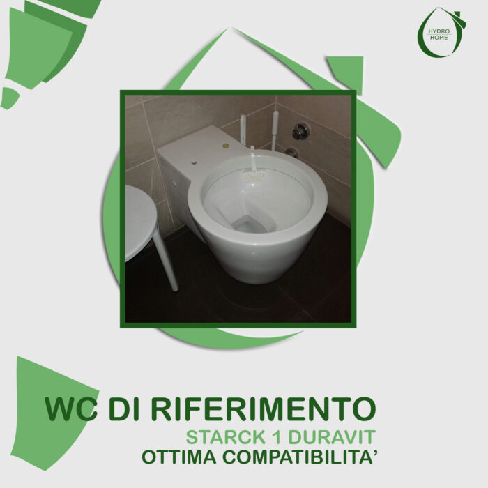 Copriwater Starck 1 Duravit legno rivestito in resina poliestere bianco - immagine 5