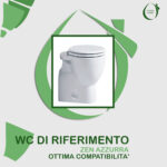 Copriwater Zen Azzurra legno rivestito in resina poliestere bianco - immagine 5