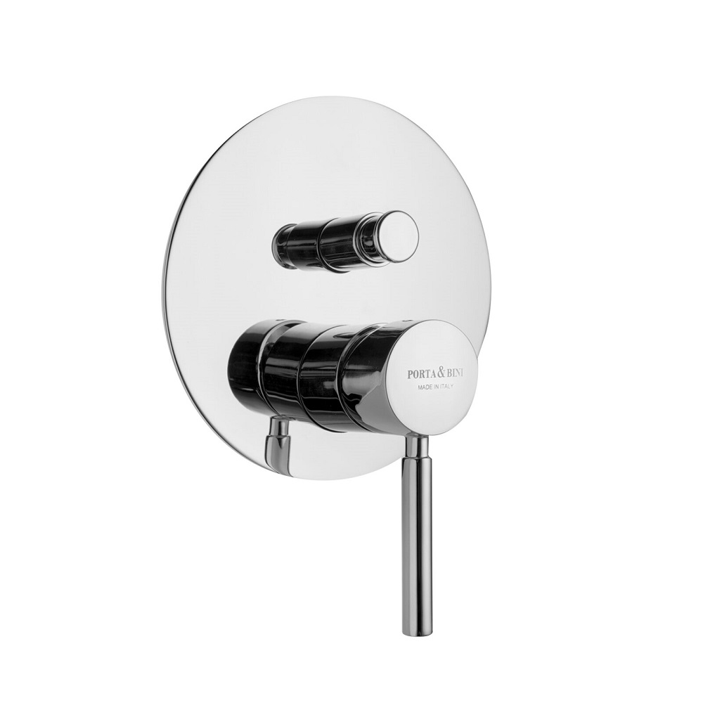 FORMA DOCCIA CON DEVIATORE PIASTRA SLIM 23134 Miscelatore Doccia Incasso con deviatore piastra SLIM serie Forma Porta & Bini Colore a scelta - immagine 1