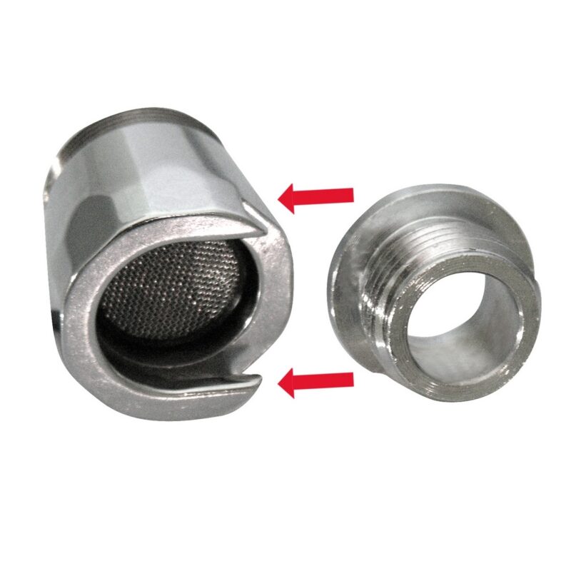 Aeratore a innesto rapido in ottone cromato