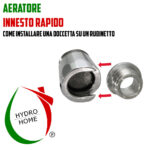 Aeratore a innesto rapido in ottone cromato - immagine 2