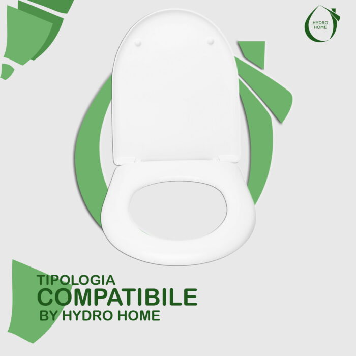 Copriwater Selnova Pro Pozzi Ginori termoindurente bianco - immagine 4