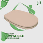 Copriwater Lago Lungo Dolomite legno rivestito in resina poliestere Visone - immagine 3
